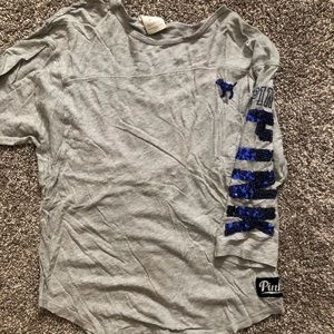 PINK grey quart sleeve